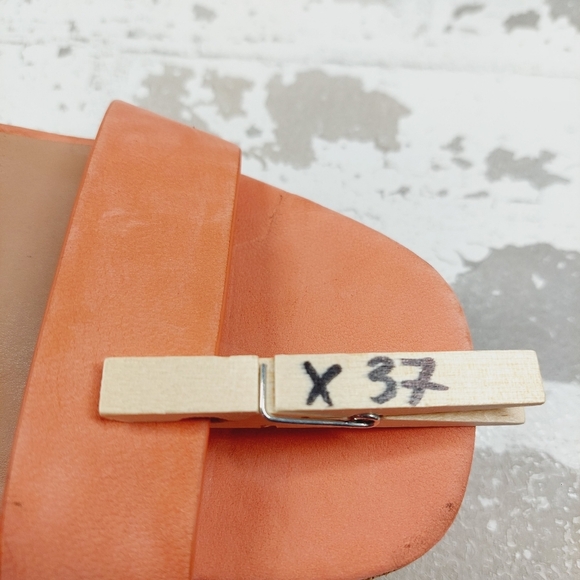 New Nordstrom Anita Leather Peach Platform Ankle Buckle Sandals X37 - Picture 14 of 14